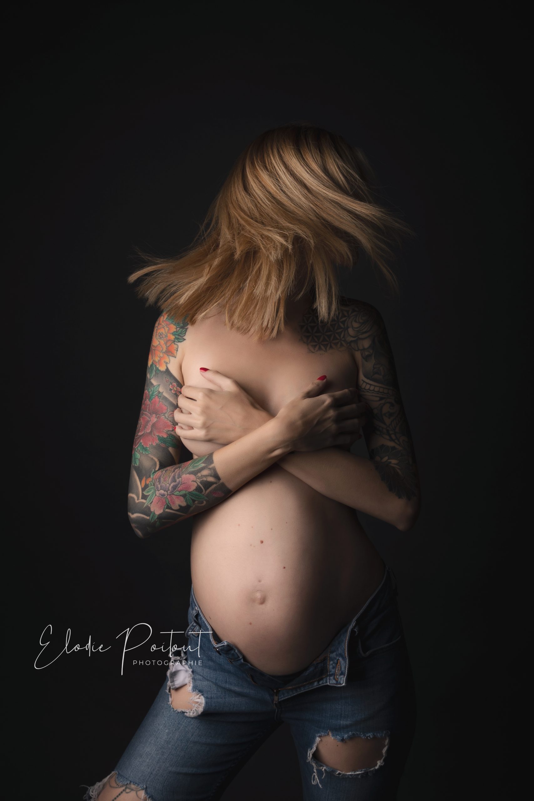 photo issue d'une séance grossesse en studio