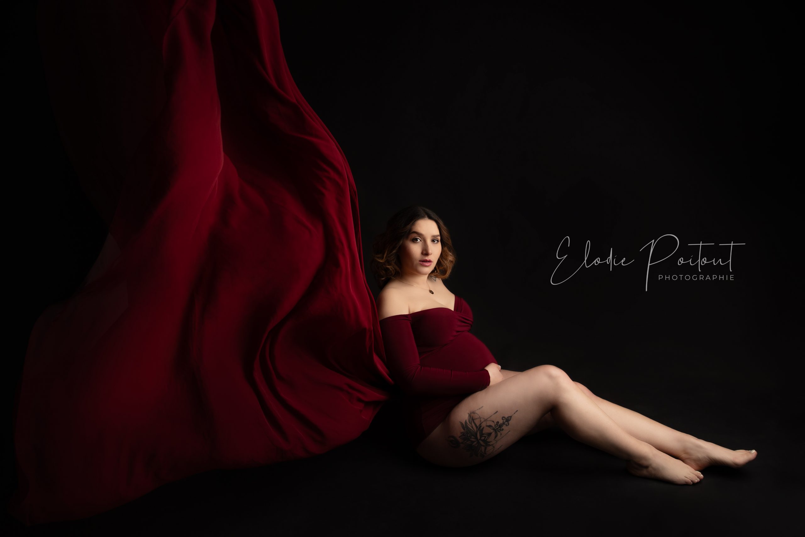 photo issue d'une séance grossesse dans mon home studio dans l'Yonne
